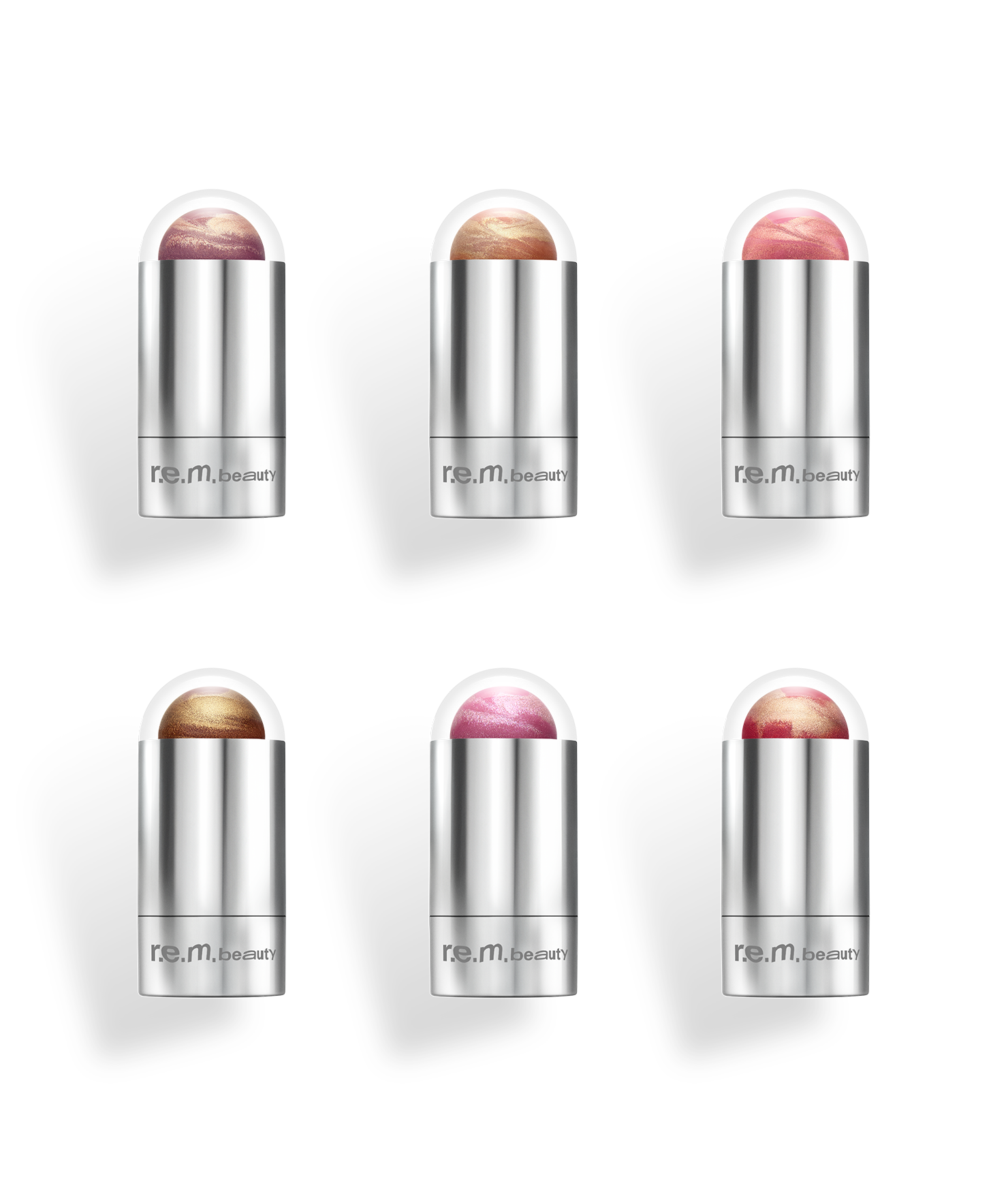 all 6 new mélange à trois blush & highlight sticks