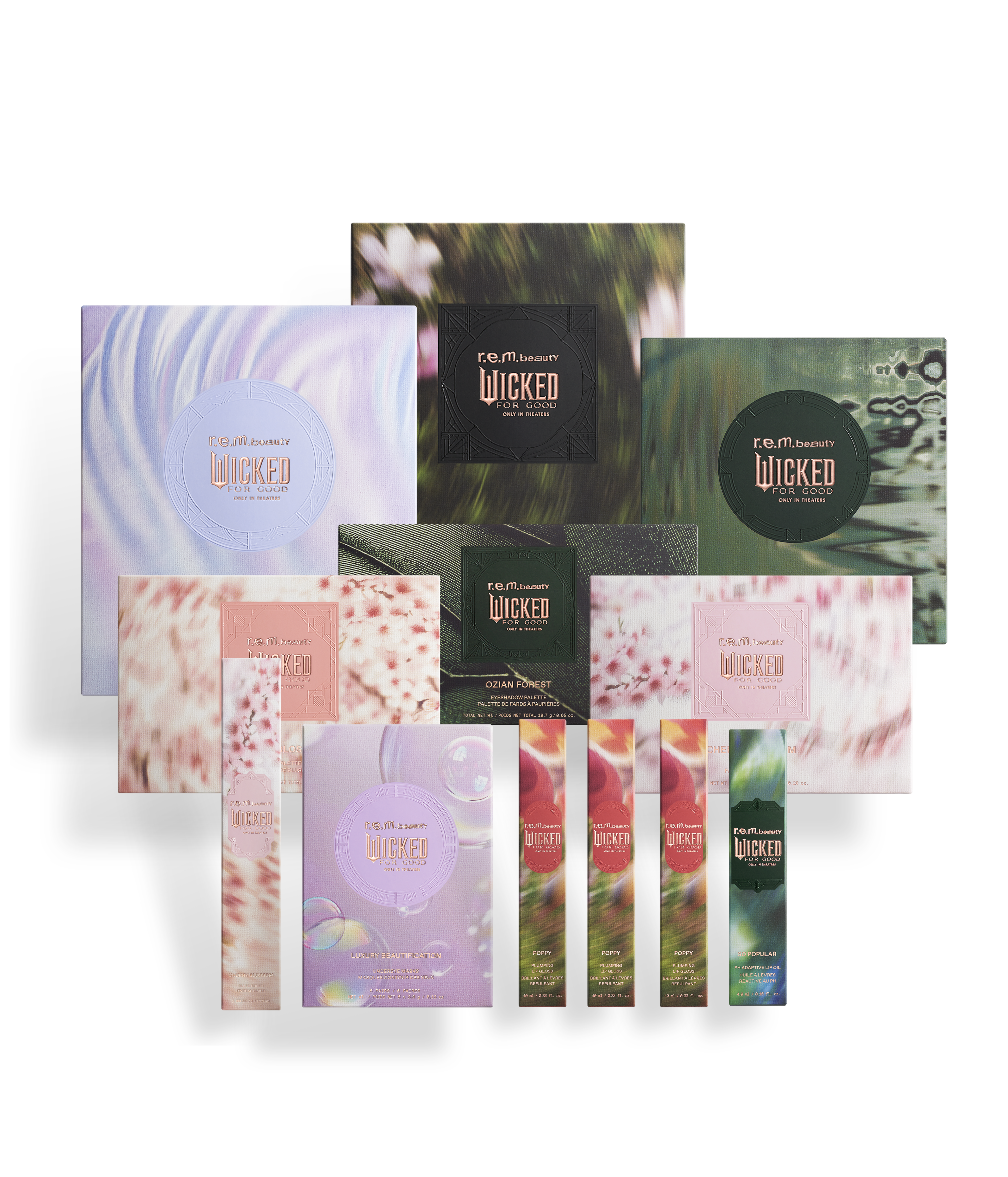 r.e.m. beauty x Wicked: For Good full collection bundle