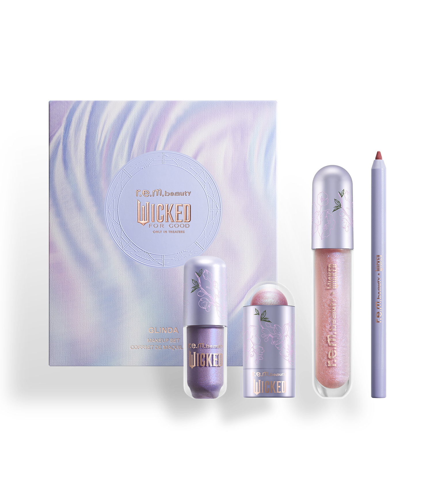 r.e.m. beauty x Wicked: For Good Glinda Makeup Set