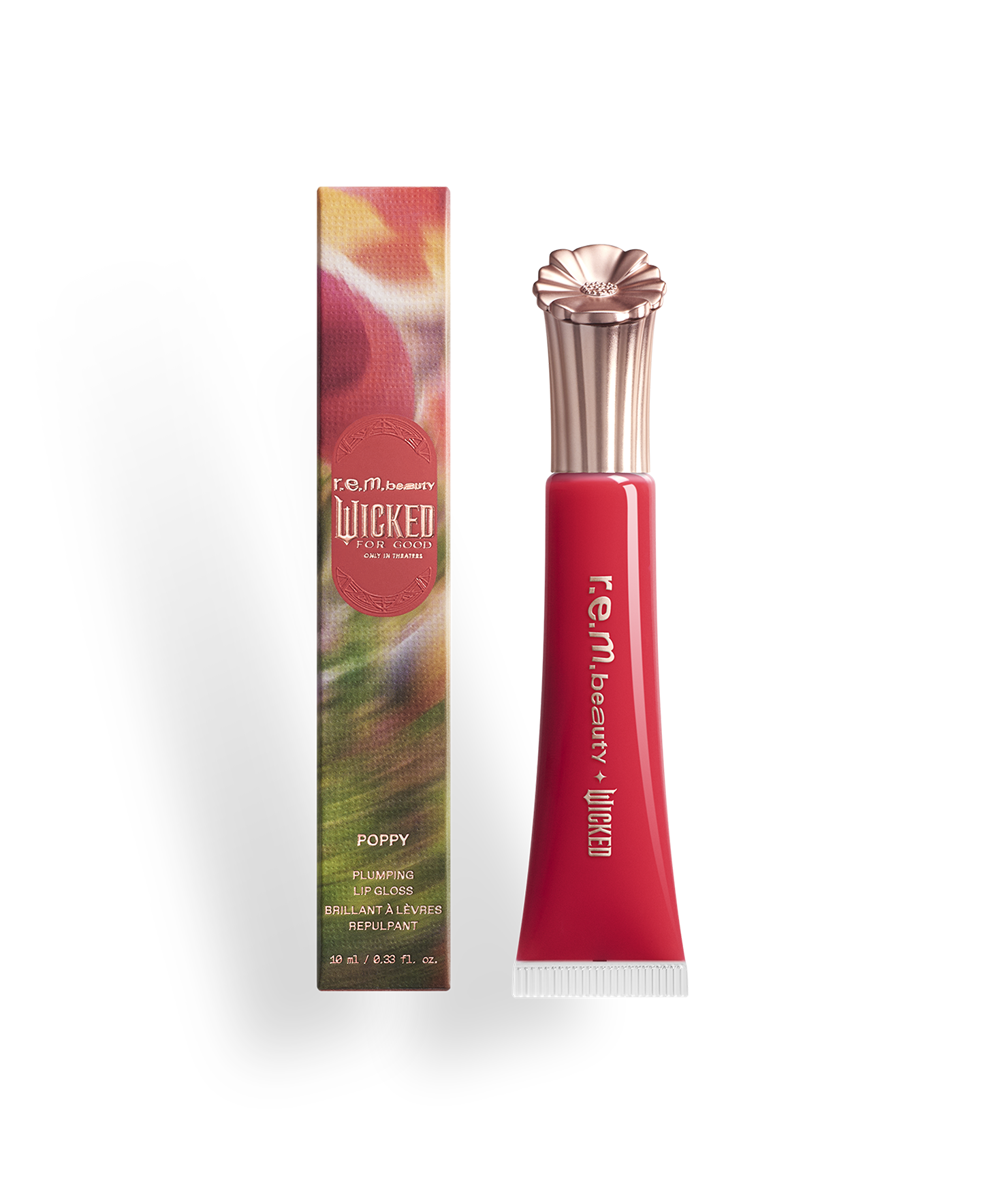r.e.m. beauty x Wicked: For Good Poppy Plumping Lip Gloss